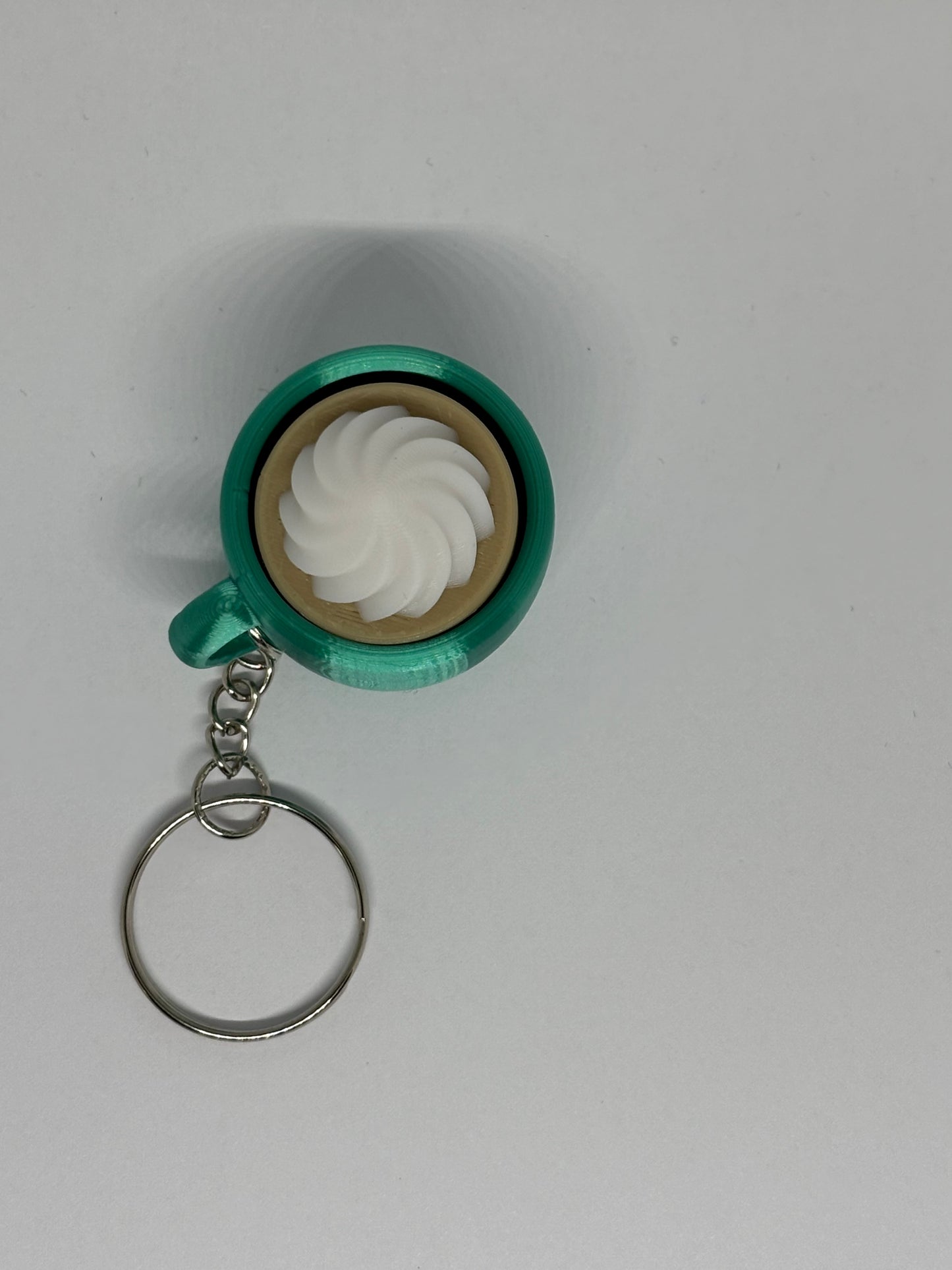 3D Whipped Coffee Clicker Keyring - Emerald