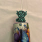 3d Printed Straw Topper - Emerald - Highland Cow