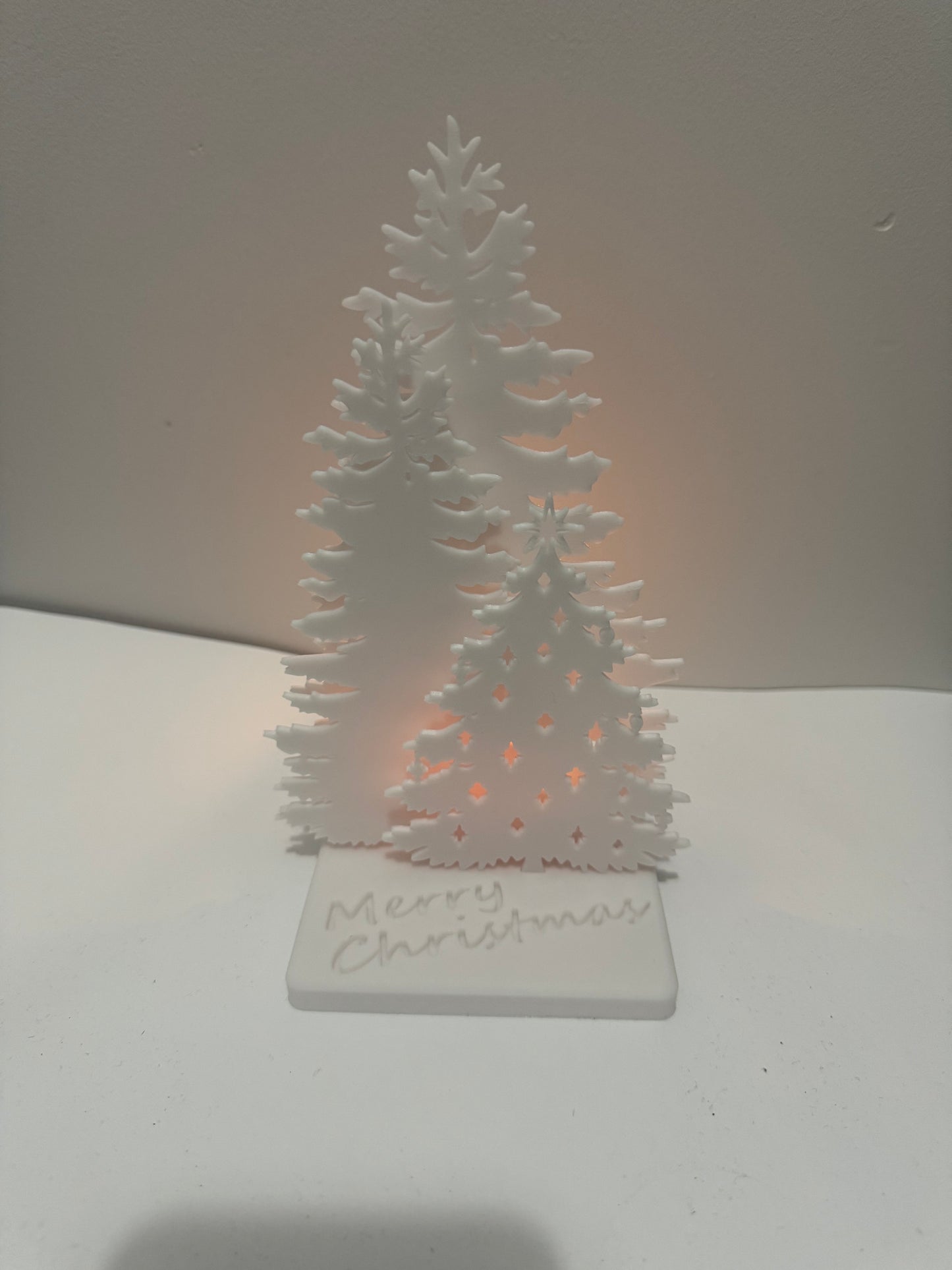 3D Christmas Trees Tea Light
