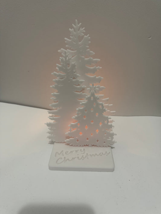 3D Christmas Trees Tea Light
