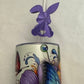 3d Printed Straw Topper - Purple Bunny
