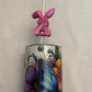 3d Printed Straw Topper - Rose Red Bunny