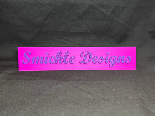 3D Printed Business Name Plaque