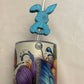 3d Printed Straw Topper - Blue Bunny