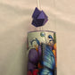 3d Printed Straw Topper - Purple Crystal