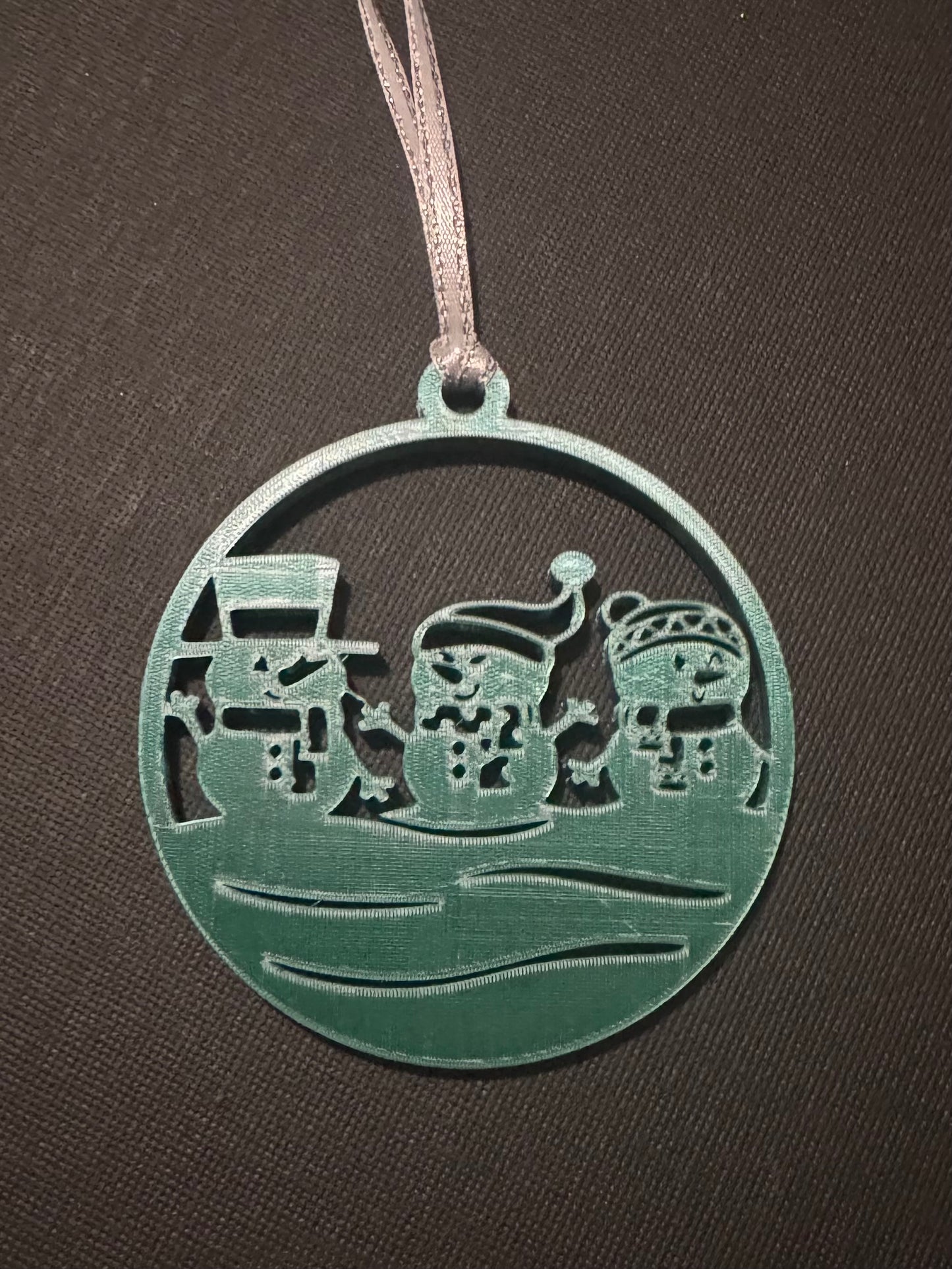 3D Bauble - Snowman Family
