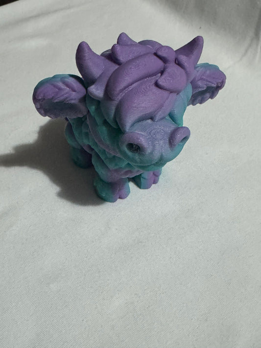 3D Highland Cow