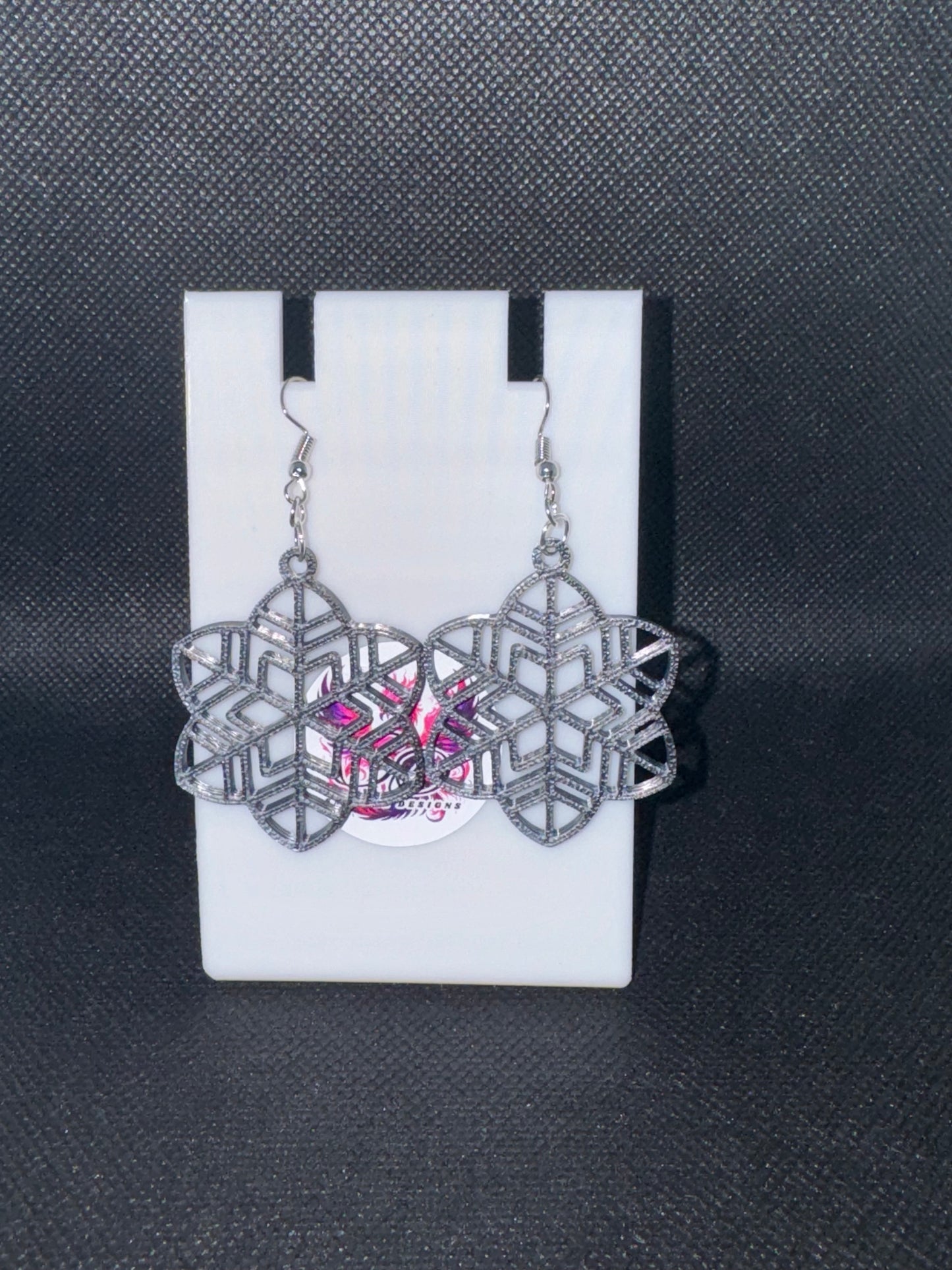 3D Earrings - Snowflake