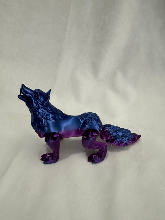 3D Howling Wolf