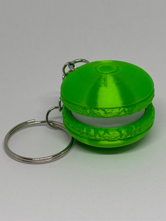 3D Macaron Clicker Keyring - Green