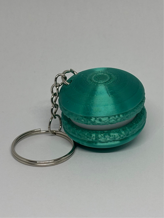 3D Macaron Clicker Keyring - Emerald