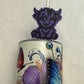 3d Printed Straw Topper - Purple - Highland Cow