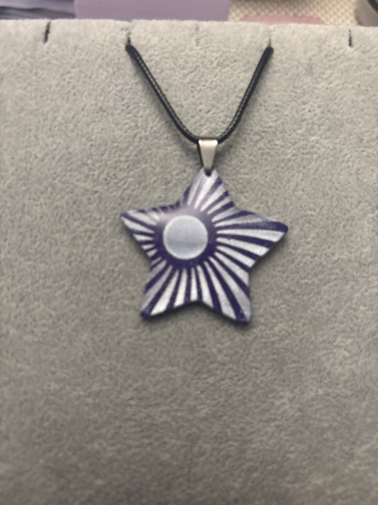 Polymer Clay Necklace - #1239