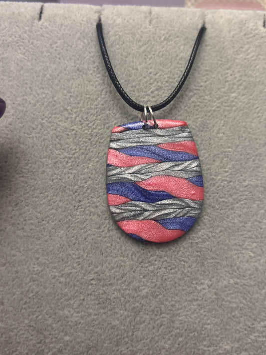 Polymer Clay Necklace - #1237
