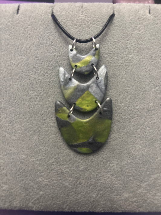 Polymer Clay Necklace - #1236