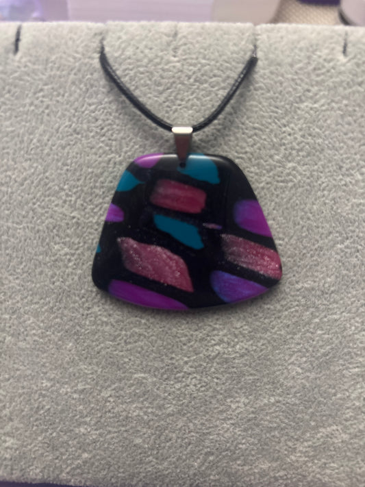 Polymer Clay Necklace - #1238