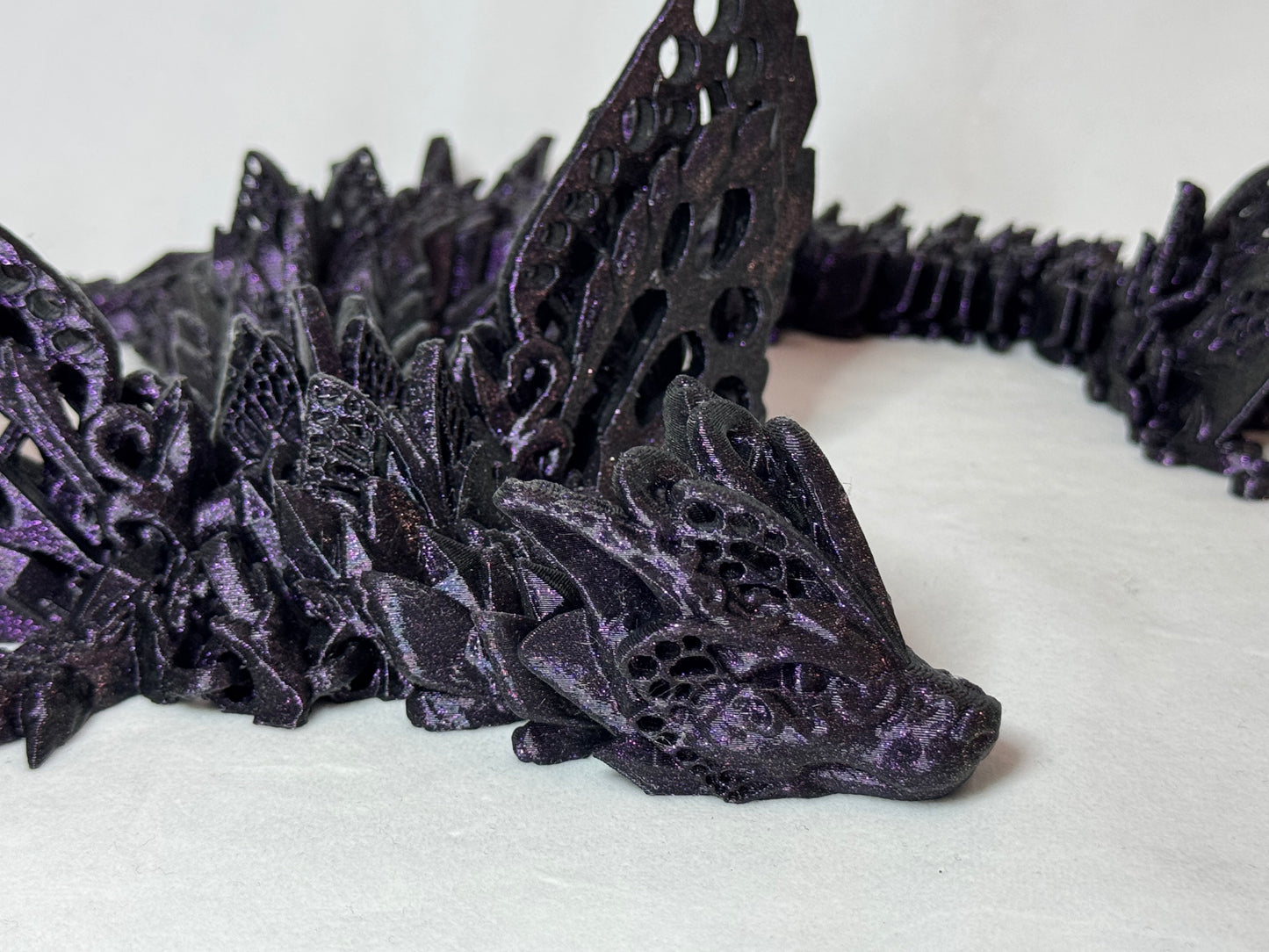 3D Fae Wolf Winged Dragon