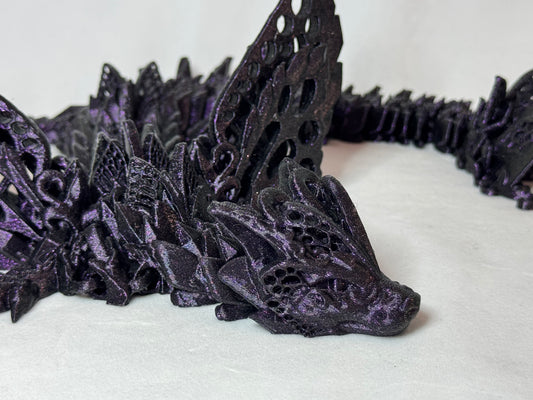 3D Fae Wolf Winged Dragon