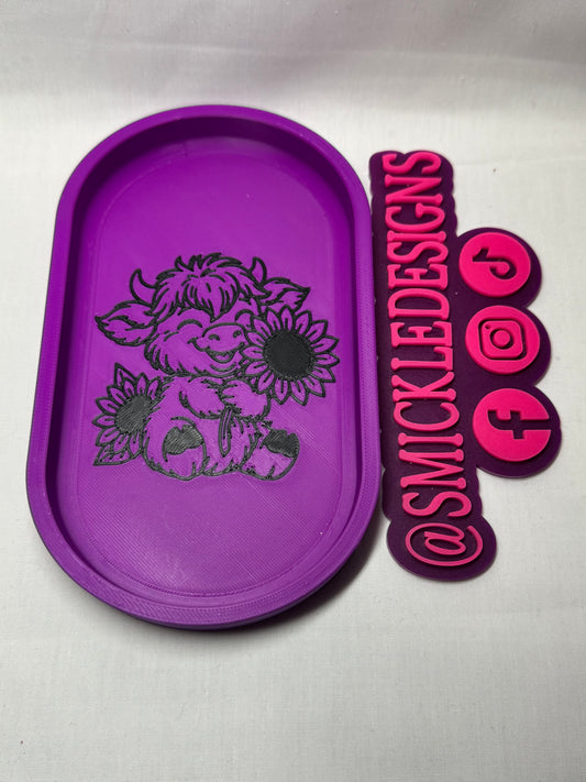 Highland Cow 2 Trinket Tray