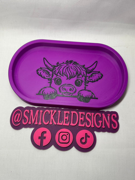 Highland Cow 1 Trinket Tray