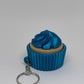 3D Cupcake Clicker Keyring - Teal