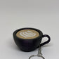 3D Marble Swirl Clicker Keyring - Purple Glitter