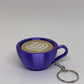 3D Marble Swirl Clicker Keyring - Purple