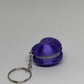 3D Heart Macaron Clicker Keyring - Purple