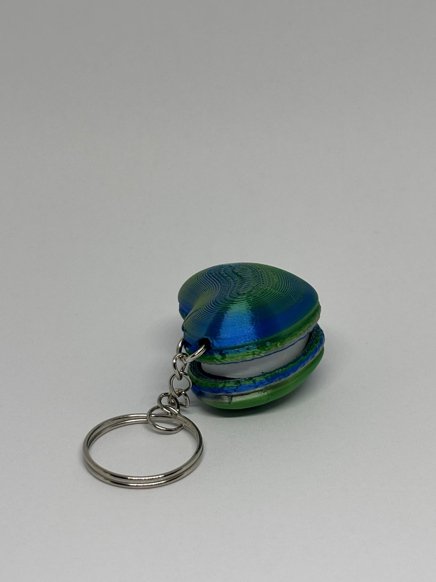 3D Heart Macaron Clicker Keyring - Candy 1