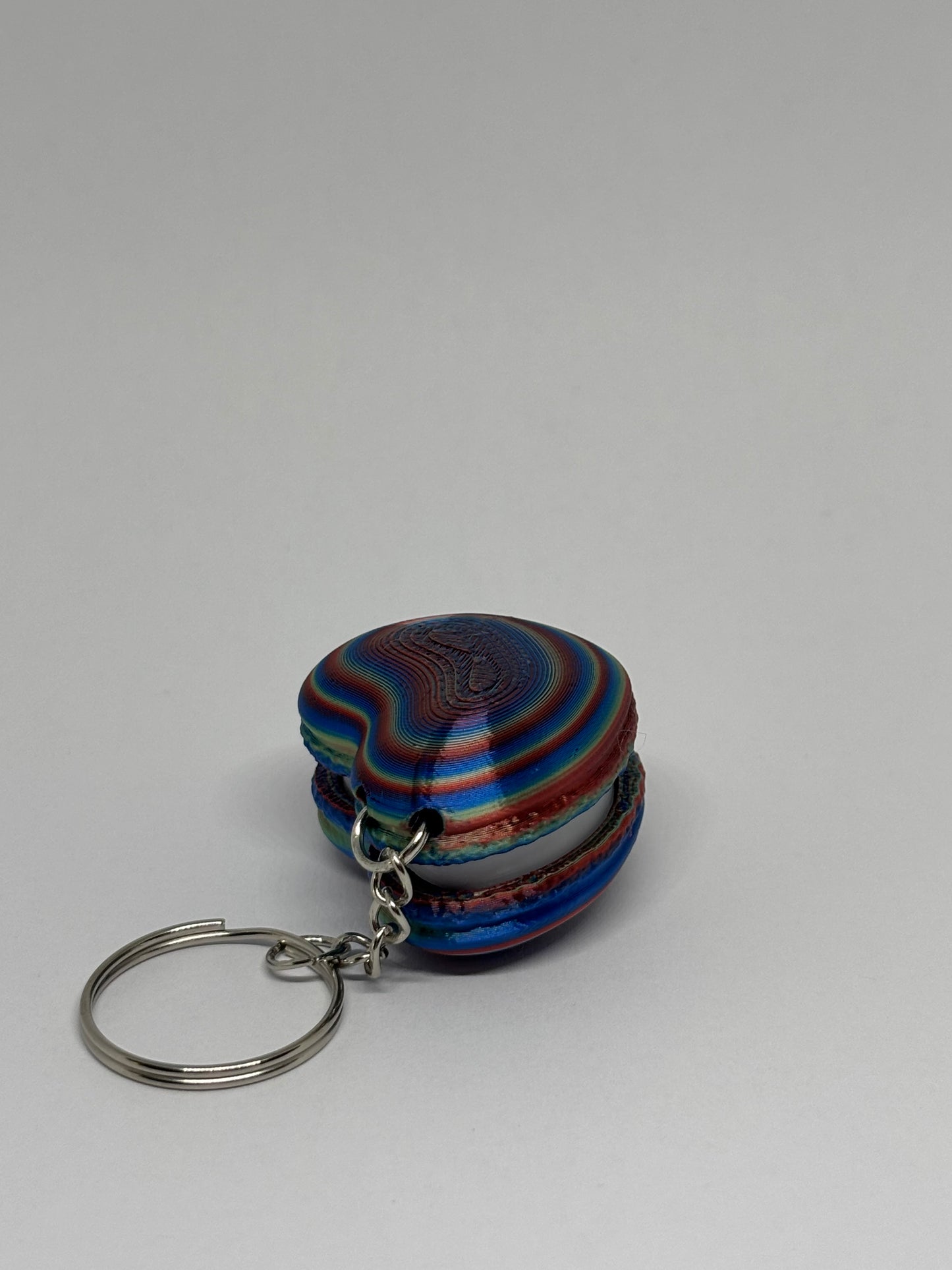 3D Heart Macaron Clicker Keyring - Candy 2