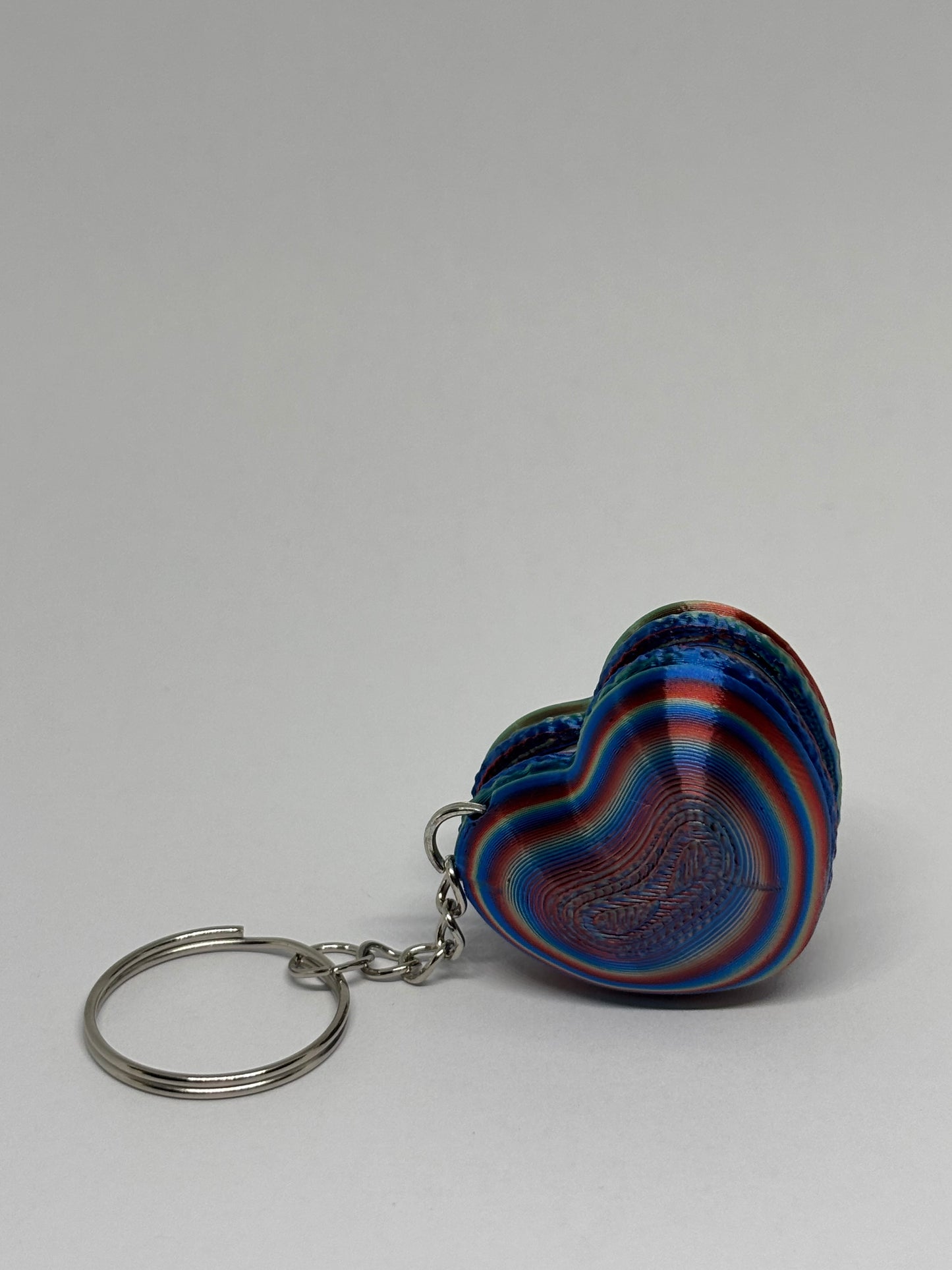 3D Heart Macaron Clicker Keyring - Candy 2
