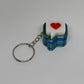 3D Heart Message Clicker Keyring - Candy 1