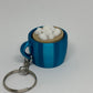 3D Hot Chocolate Clicker Keyring - Teal