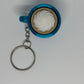 3D Whipped Cream Clicker Keyring - Teal