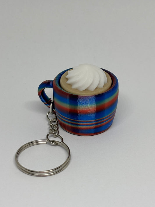 3D Whipped Coffee Clicker Keyring - Candy 2