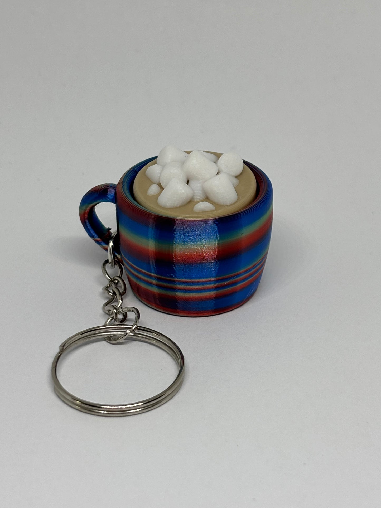3D Hot Chocolate Clicker Keyring - Candy 2