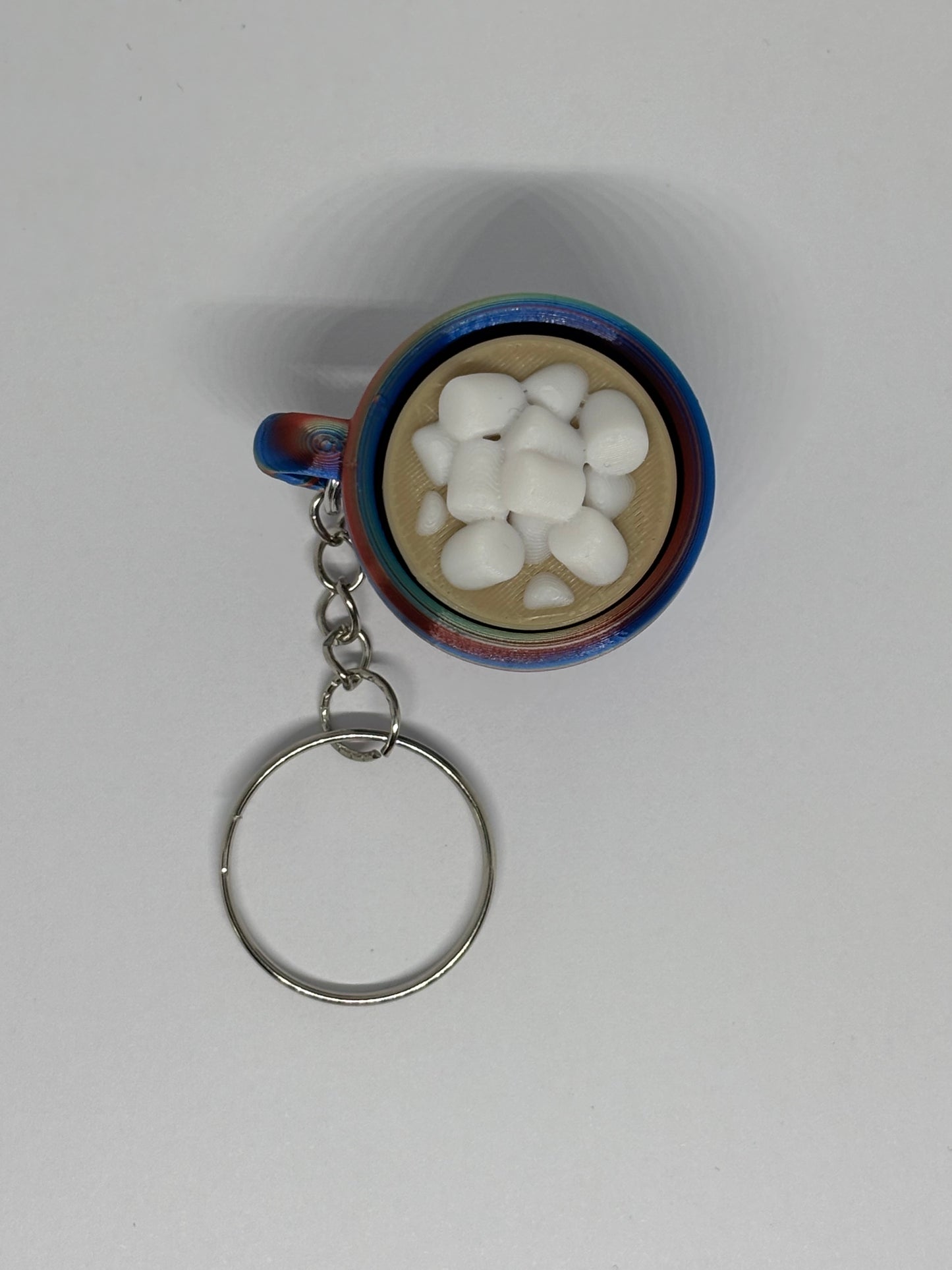 3D Hot Chocolate Clicker Keyring - Candy 2