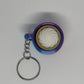 3D Whipped Cream Clicker Keyring - Rose Red/Blue
