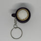 3D Whipped Coffee Clicker Keyring - Purple Glitter