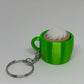 3D Whipped Coffee Clicker Keyring - Green