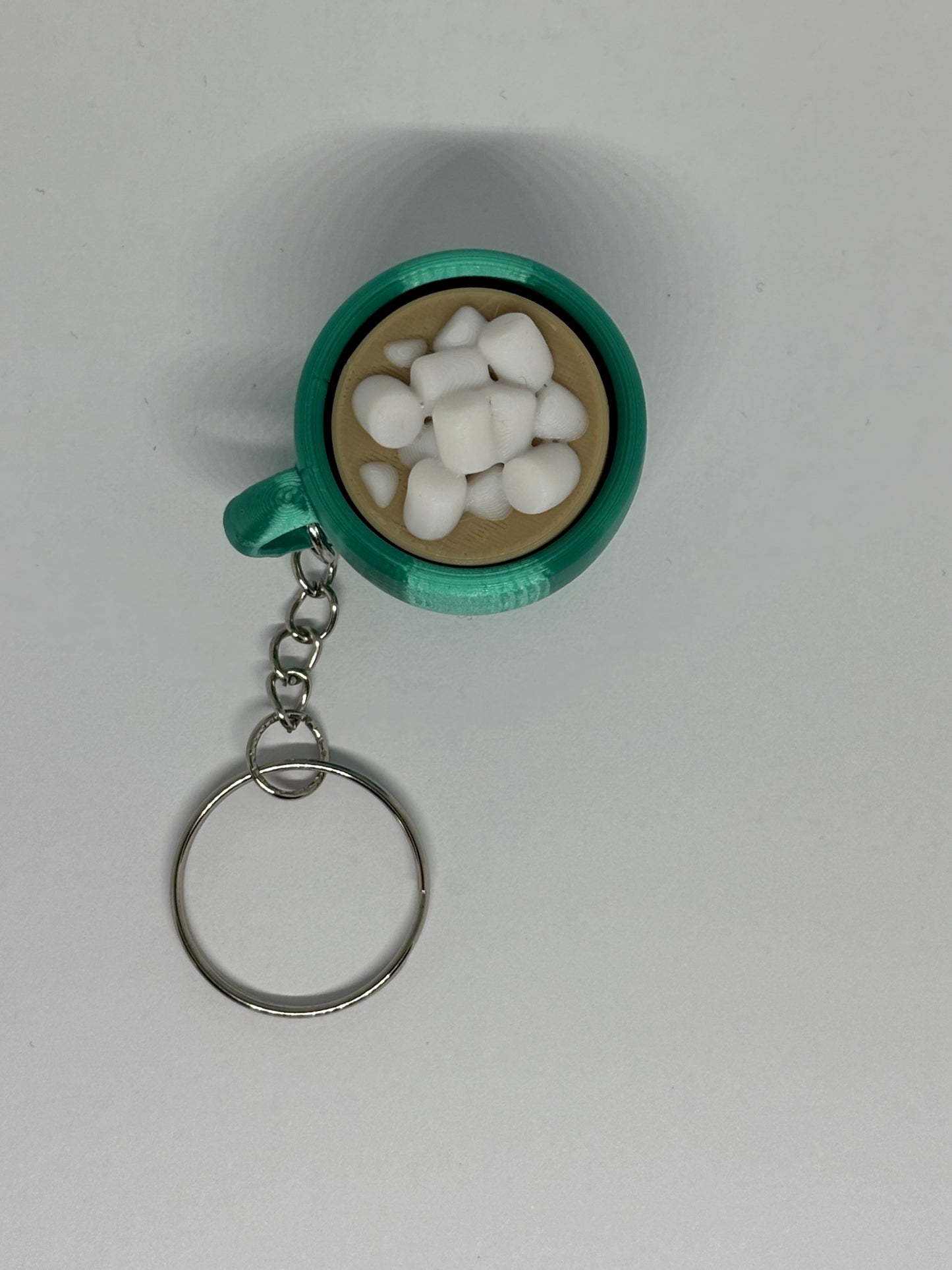 3D Hot Chocolate Clicker Keyring - Emerald
