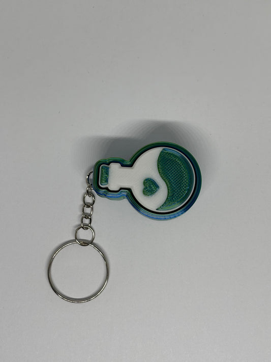 3D Potion Bottle Clicker Keyring - Candy 1