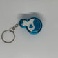 3D Potion Bottle Clicker Keyring - Teal