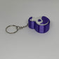 3D Potion Bottle Clicker Keyring - Purple