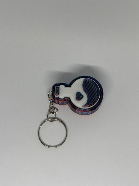3D Potion Bottle Clicker Keyring - Candy 2