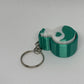 3D Potion Bottle Clicker Keyring - Emerald