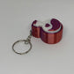 3D Potion Bottle Clicker Keyring - Red/Purple