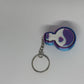 3D Potion Bottle Clicker Keyring - Rose Red/Blue