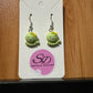 Green Octopus Earrings