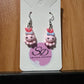 Pink Octopus Earrings
